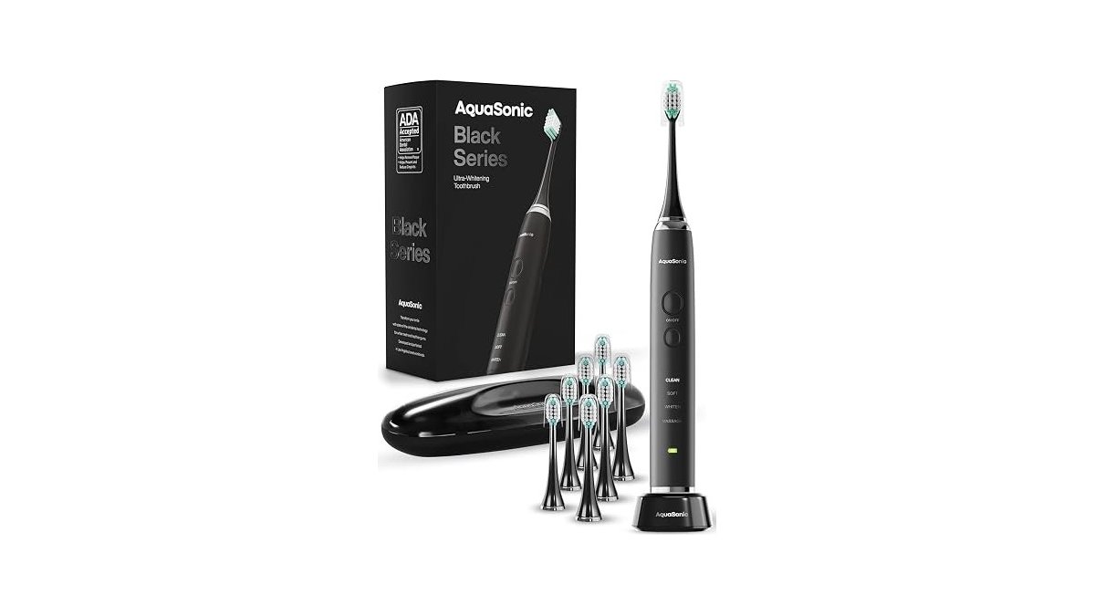 Aquasonic Black Series Ultra Whitening Toothbrush